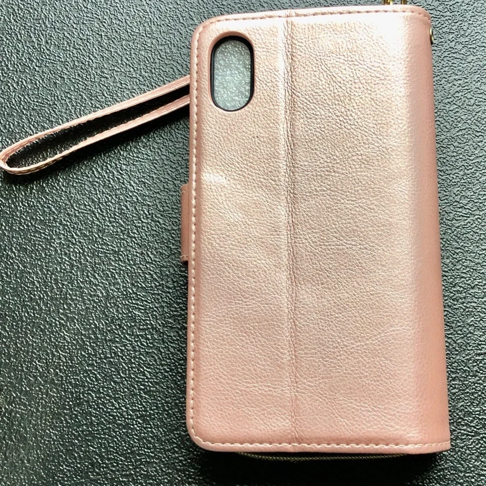 Pink Phone Case with Wristlet Strap